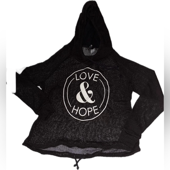 H & M Mesh Graphic Hoodie - Picture 1 of 6